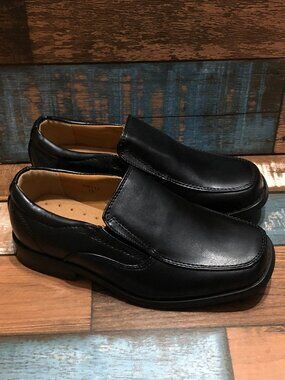 Team Penny Loafers Dress Shoes Little Kids Boys Slip On Black Size 12